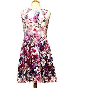 - NY&COMPANY A-line Floral Watercolor Dress, Size 8